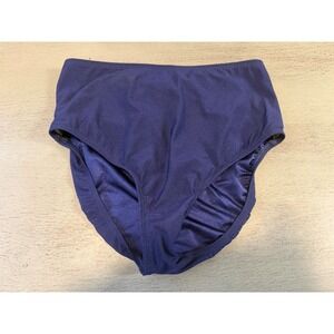 vintage blue DELTA BURKE lined swimsuit bikini bottom size plus 18W